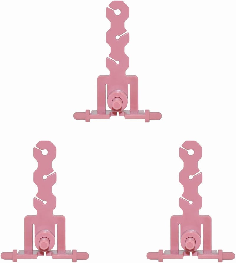 MARRTEUM 3Pcs Knitting Machines Tensioner, Stable Knit Replacement Tension Rod Adapter Accessories Compatible with Sentro 22 32 40 48 Knitting Machines (Pink) - Image 1